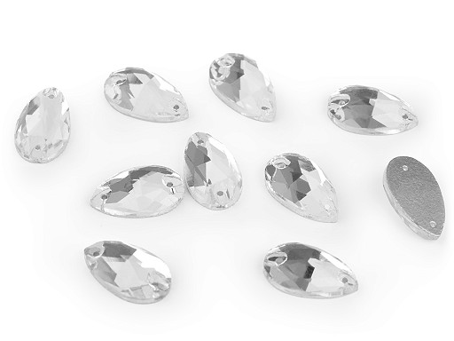 Gotas de diamantes de imitación de cristal, para coser