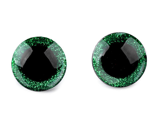 Augen mit Glitter und Sicherung Ø 25 mm