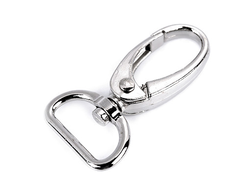 Mosquetón giratorio metálico, compatible con correas de 20 mm