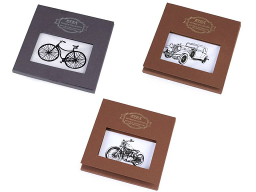 Caja regalo con pañuelos para hombre - Bicicleta, coche, moto