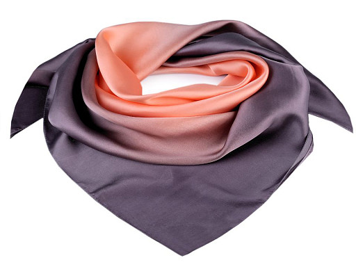 Foulard satiné Arc-en-ciel, 90 x 90 cm