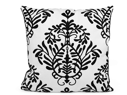 Housse de coussin brodée, 45 x 45 cm