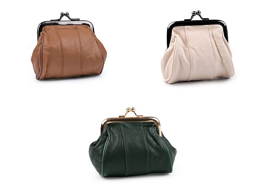 Малък кожен портфейл/портмоне за монети