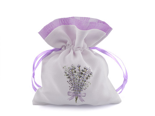 Bolsa de regalo con estampado de lavanda 9x13 cm