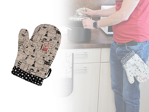 Kuchyňská chňapka / rukavice s magnetem