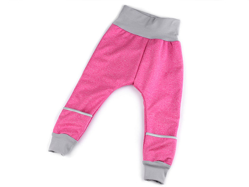 Winter softshell pants for toddlers with a smart pocket