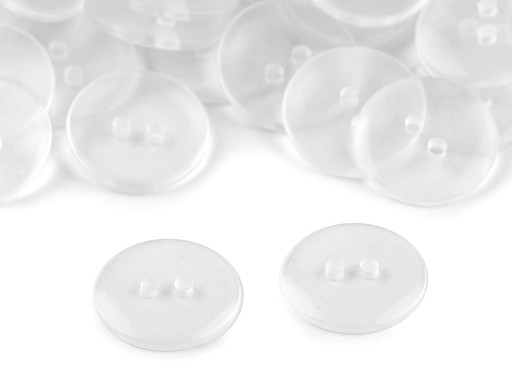 Boutons transparents, tailles 24' et 28', lavables jusqu'à 95 °C