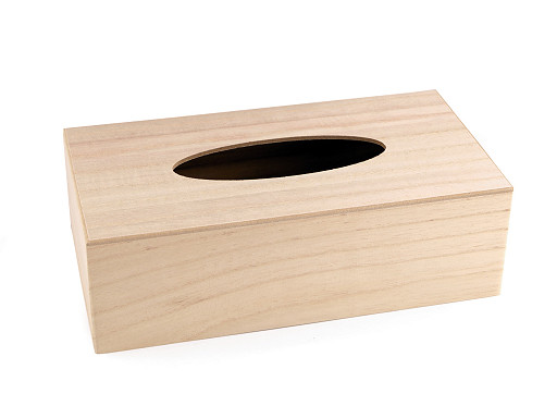 Pudełko drewniane na chusteczki do ozdobienia 