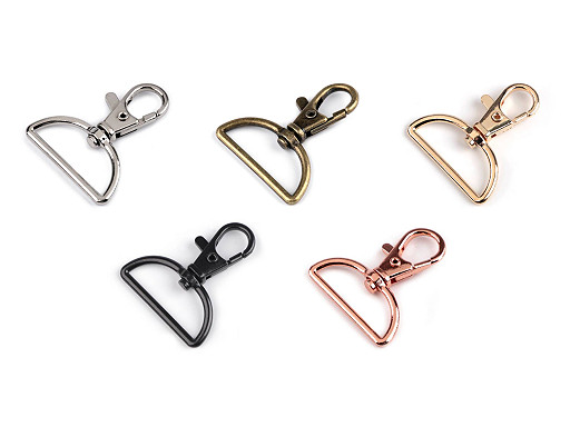 Metal Snap Swivel Hook / Carabiner, fits 30 mm strap