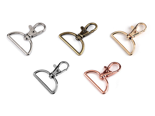 Fém forgós karabiner szélesség 30 mm-es befűző