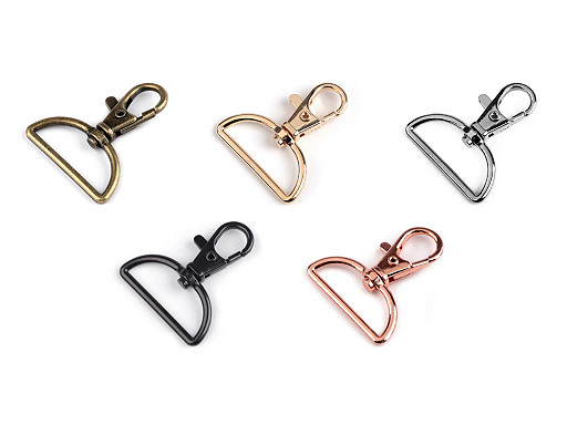 Metal Snap Swivel Hook / Carabiner, fits 30 mm strap