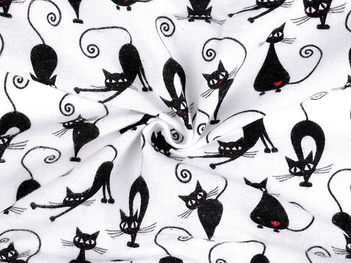 Cotton Flannel Fabric, Cats