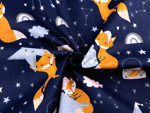 Cotton Fabric / Canvas Fox