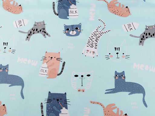 Cotton Fabric / Canvas Cats