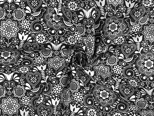 Cotton Fabric / Canvas - Folk Style