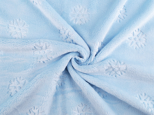 Minky Pluch Fabric smooth / fine Snowflake