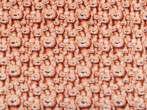 Minky Plush Dimple Dot Soft Blanket Fabric, teddy bear