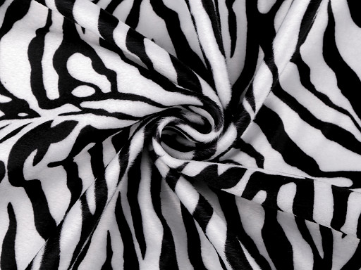 Tierlederimitat Zebra