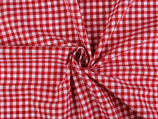 Checkered 100% Cotton Canvas Fabric