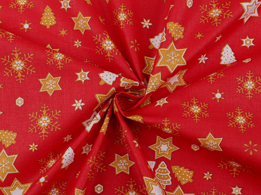 Christmas Cotton Fabric / Canvas, Stars
