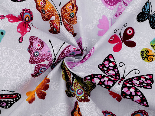 Cotton Fabric / Canvas, Butterfly