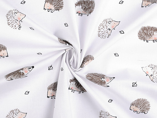Cotton Fabric / Canvas, Hedgehog 