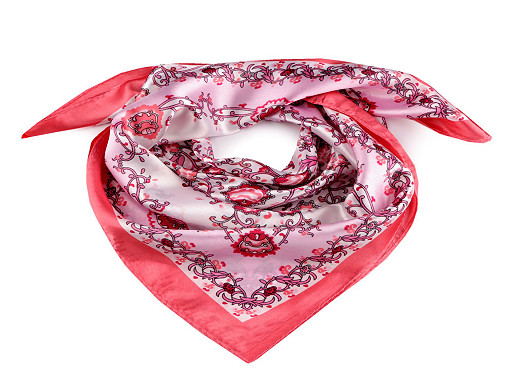 Foulard satiné, 55 x 55 cm