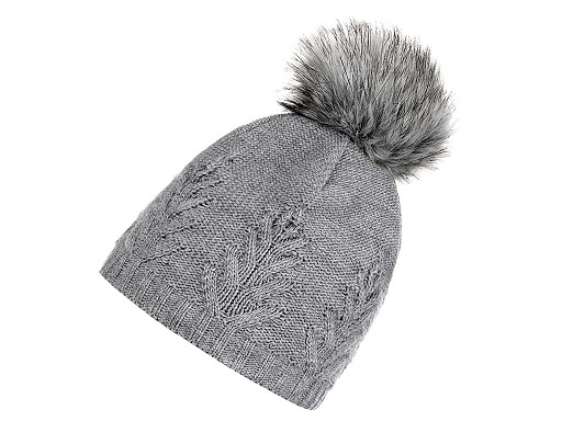 Bonnet d’hiver femme/fille avec pompon