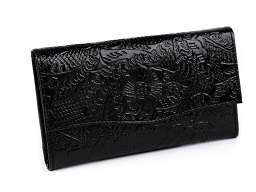 Women's leather wallet 9x17.5 cm