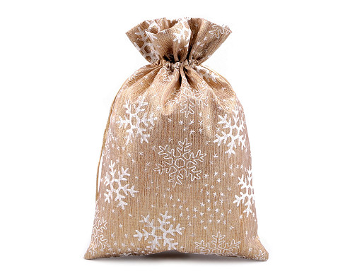 Sac cadeau Flocons de neige, 20 x 30 cm