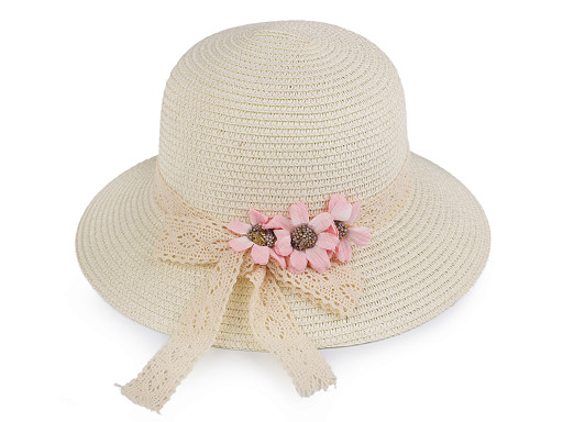 Pălărie de vară pentru fetiță / pălărie de paie
