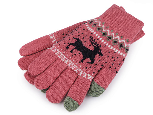 Guantes de punto con forro, unisex, pantalla táctil