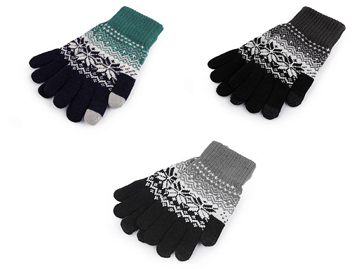 Mănuși tricotate femei/fete model norvegian