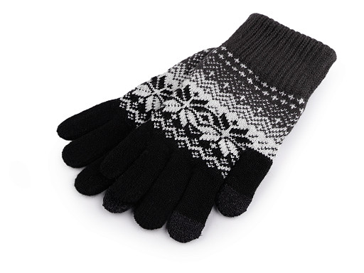 Ladies / Girls Knitted Gloves Norwegian Pattern