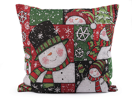 Housse de coussin Tapisserie de Noël, Motif pour enfants, 45 x 45 cm