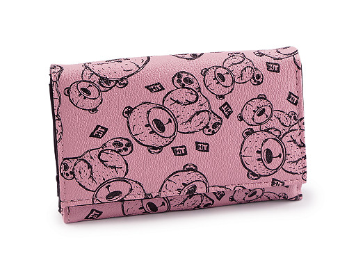 Portefeuille femme, 10 x 15 cm, Ours en peluche