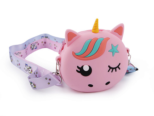 Kinderhandtasche/Etui Einhorn 11,5 x 12 cm