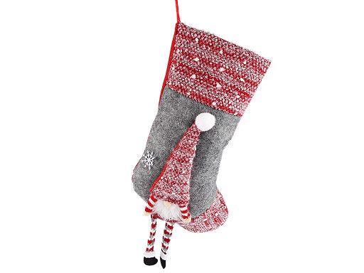 Дядо Коледа/Коледен чорап 24 x 44 см