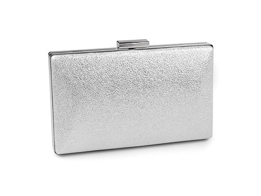 Bolso de noche tipo clutch, metálico