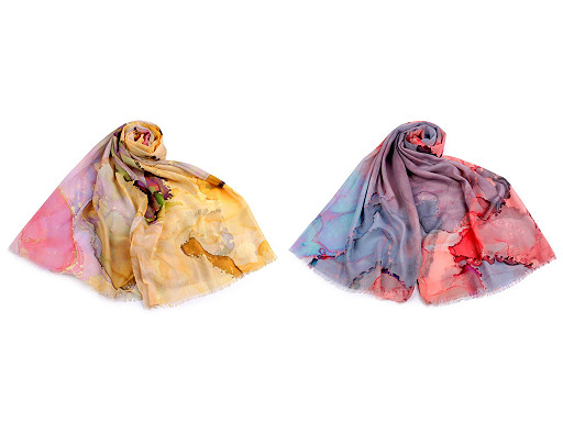 Šatka / šál batikovaný 70x175 cm