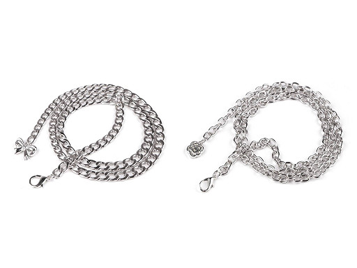 Pásek kovový / řetězový s přívěskem