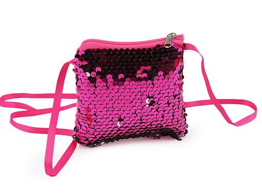 Mini Crossbody Bag with Sequins 11x10 cm