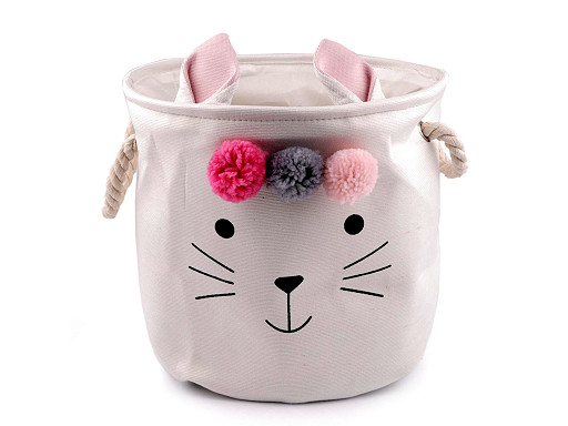 Textilní úložný koš králík Textilní úložný koš králík