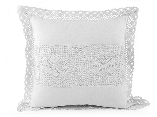Funda de almohada con encaje 45x45 cm