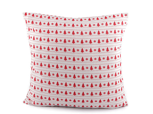 Weihnachtskissenbezug aus Baumwolle, 45 x 45 cm
