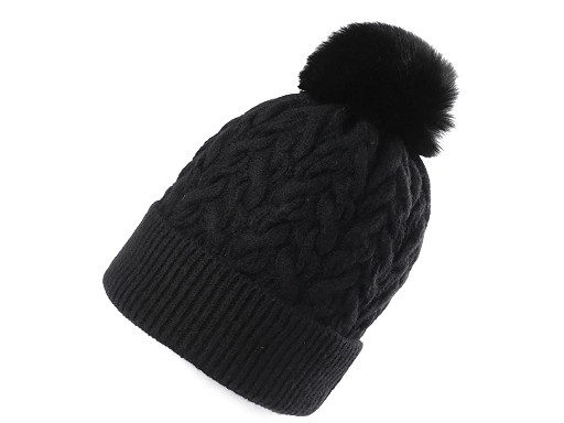 Căciulă de iarnă cu pompon pentru femei/fete Emi Ross Căciulă de iarnă cu pompon pentru femei/fete Emi Ross