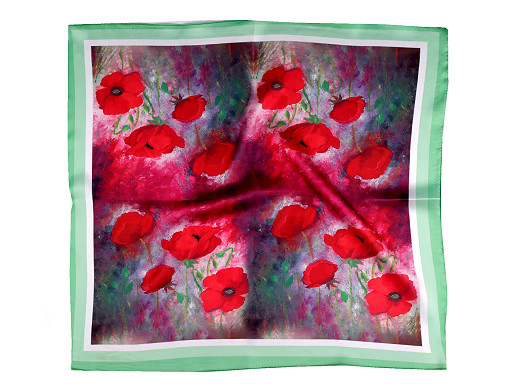 Saténová šatka 50x50 cm
