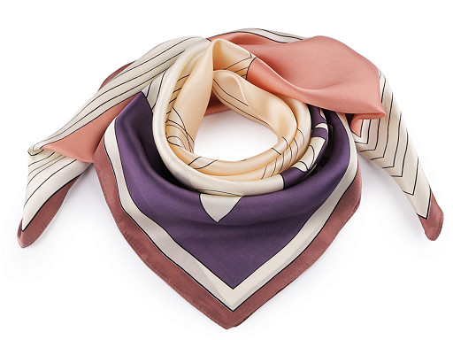 Saténový šátek 70x70 cm Saténový šátek 70x70 cm