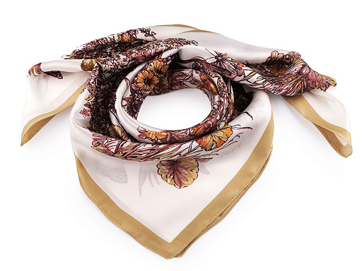 Szatén kendő 70x70 cm