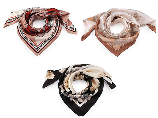 Foulard satiné, 70 x 70 cm Foulard satiné, 70 x 70 cm